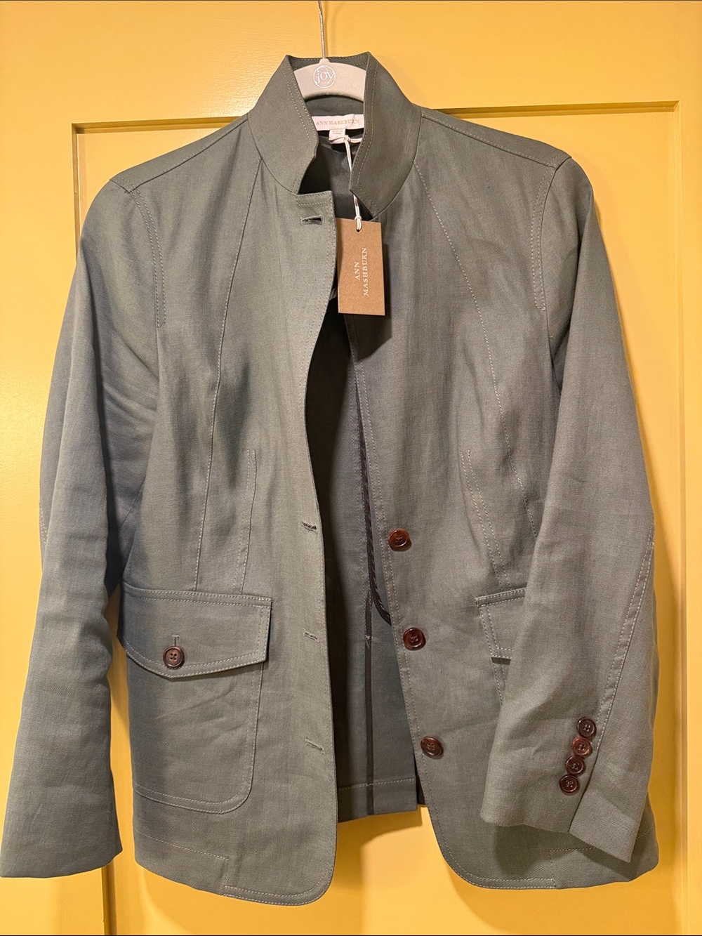Ann Mashburn Cecile Jacket in the color Olive new with tags